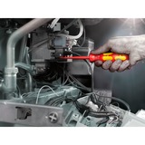 Wera 160 iS/7 Jeu de tournevis Kraftform Plus Série 100  Rouge/Jaune, testeur de phase unipolaire, support, 7 pièces