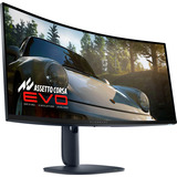 Alienware AW3425DW 34" Moniteur UltraWide gaming incurvé  Bleu foncé, 240 Hz, HDMI, DisplayPort, USB-C, AMD FreeSync, NVIDIA G-SYNC