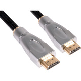 Club 3D HDMI 2.0 haute vitesse de première qualité, Câble Noir, 1 mètre, 4K 60Hz