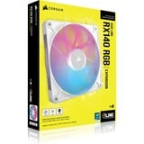 Corsair iCUE LINK RX140 RGB ventilateur de boîtier Blanc, 140 x 140 x 25 mm, PWM