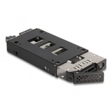 DeLOCK Rack mince, robuste et amovible de baie pour 1x SSD 2.5" U.2 NVMe, Cadrage Noir