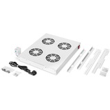 Digitus Unité de ventilation pour une installation variable de 483 mm (19"), Module de ventilation Gris