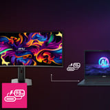 MSI MPG 341CQR QD-OLED X36 34" Moniteur UltraWide gaming incurvé Noir, 1x DisplayPort, 2x HDMI, 1x USB-C, 2x USB-A, 360 Hz
