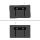 Neomounts WL35-750BL18 support mural inclinable, Montage Noir