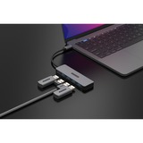 Sitecom USB-C vers 4x USB-A Hub, Hub USB Gris