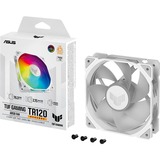 ASUS TUF Gaming TR120 ARGB Reverse ventilateur de boîtier Blanc, 120 x 120 x 25 mm