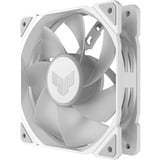 ASUS TUF Gaming TR120 ARGB Ventilateur inversé, Ventilateur de boîtier Blanc/transparent, Refroidisseur d'air, 12 cm, 2000 tr/min, Blanc