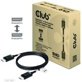 Club 3D DisplayPort 2.1 Bi-Directionnel VESA DP80 Certifié Kabel 4K 240 Hz, Câble Noir, 1,2 mètre