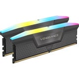 Corsair 64 Go DDR5-6000 (2x 32 Go) Kit, Mémoire vive Gris, CMH64GX5M2D6000Z40, Vengeance RGB, XMP, EXPO