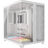 Corsair AIR 5400 LX-R LINK boîtier midi tower Blanc | 3x USB-C | RGB | Verre Trempé