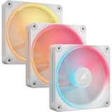Corsair iCUE LINK LX120-R RGB Reverse Fans Starter Kit, Ventilateur de boîtier Blanc, 3 pièces, 4 broches PWM