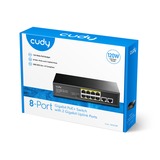 Cudy 8-Port Gigabit PoE+ Switch with 2 Gigabit Uplink Ports Noir