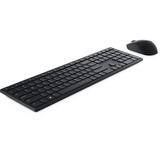 Dell KM5221W set de bureau sans fil Noir, Layout EU (QWERTY), 100%, 1600 dpi