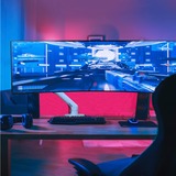 Ergotron Bras moniteur HX pour fixation bureau avec HD Pivot, Support de moniteur Blanc