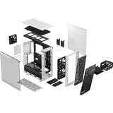 Fractal Design Meshify 2 Compact boîtier midi tower Blanc/Noir | 2x USB-A | 1x USB-C | Verre Trempé
