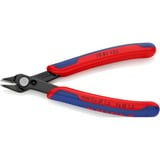 KNIPEX Super Knips électroniques 78 81 125, Pinces électroniques Rouge/Bleu