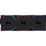 Lian Li UNI FAN TL 120 Reverse Blade Wireless Triple Pack, Ventilateur de boîtier Noir, 4 broches PWM, contrôleur inclus