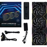 Lian Li UNI FAN TL 120 Reverse Blade Wireless Triple Pack, Ventilateur de boîtier Noir, 4 broches PWM, contrôleur inclus