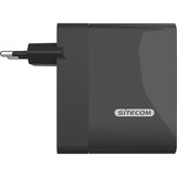 Sitecom Chargeur mural 140 W GaN Power Delivery avec affichage LED Noir