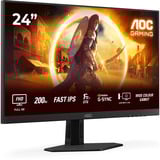 AOC 24G4HRE 23.8" Moniteur gaming  Noir/Rouge, 200 Hz, HDMI, DisplayPort, Audio