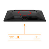 AOC  23.8" Moniteur gaming  Noir/Rouge
