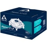 ARCTIC Alpine 17 LP, Refroidisseur CPU Noir/Blanc, Connecteur de ventilateur PWM à 4 broches