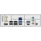 ASRock B850 ROCK WIFI 7 carte mère socket AM5 Noir/Argent, Socket AM5, DDR5, RAID, 2.5Gb-LAN, Wi-Fi 7, BT, Sound, ATX