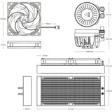 Arctic Liquid Freezer III 280, Watercooling Noir, 4 broches PWM