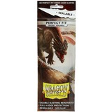 Asmodee Dragon Shield Perfect Fit Sealable - Smoke, Étui de protection Transparent/gris, 100 pièces