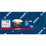 Bosch Expert C470 papier abrasif, Ø 150mm, K40 multi-trous, Feuille abrasive 50 pièces