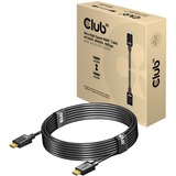 Club 3D HDMI 2.1 à très haut débit, Câble Noir, 4 mètres, 4K 120Hz, 8K 60Hz