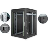 Digitus Armoire réseau Série Unique - 800x800 mm (LxP), Armoire informatique Noir