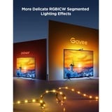 Govee TV Backlight 3 Lite pour téléviseurs 75-85 pouces, Bande LED Noir, 2.4GHz Wi-Fi + Bluetooth