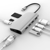 Hyper HyperDrive POWER 9-en-1 USB-C Hub, Station d'accueil Argent