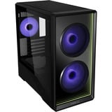 Lian Li  boîtier midi tower Noir | 2x USB-A | 1x USB-C | RGB | Window