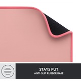 Logitech Desk Mat Studio, Tapis de souris Rose