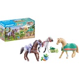 PLAYMOBIL Horses of Waterfall - 3 chevaux: Morgan, Quarter Horse & Shagya, Jouets de construction 71356