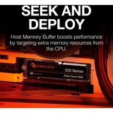 Seagate FireCuda 520 2 To SSD ZP2000GM3A002, PCIe Gen 4 x4, M.2 2280, NVMe 1.3, 3D TLC NAND