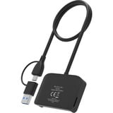 Sitecom eID USB-C en USB-A, Lecteur de carte Noir