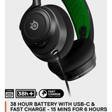 SteelSeries Arctis Nova 7X casque gaming over-ear Noir/Vert, PC, PlayStation 4, PlayStation 5, Xbox, Nintendo Switch