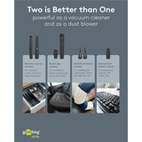 goobay Cordless Mini Vacuum Cleaner Superior, Aspirateur à main Noir