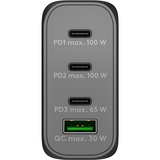 goobay USB-C PD Multiport Quick Charger (100 W), Chargeur Noir