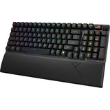 ASUS ROG STRIX SCOPE II 96 RX Wireless, clavier gaming Noir, Layout États-Unis, ROG RX Red, 96%, LED RGB, Hot-swappable, PBT Double-shot, Bluetooth / 2.4GHz / USB 2.0