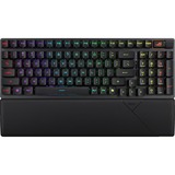 ASUS ROG STRIX SCOPE II 96 RX Wireless, clavier gaming Noir, Layout États-Unis, ROG RX Red, 96%, LED RGB, Hot-swappable, PBT Double-shot, Bluetooth / 2.4GHz / USB 2.0