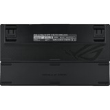 ASUS ROG STRIX SCOPE II 96 RX Wireless, clavier gaming Noir, Layout États-Unis, ROG RX Red, 96%, LED RGB, Hot-swappable, PBT Double-shot, Bluetooth / 2.4GHz / USB 2.0