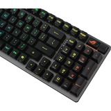 ASUS ROG STRIX SCOPE II 96 RX Wireless, clavier gaming Noir, Layout États-Unis, ROG RX Red, 96%, LED RGB, Hot-swappable, PBT Double-shot, Bluetooth / 2.4GHz / USB 2.0