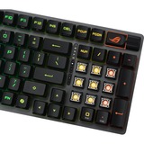 ASUS ROG STRIX SCOPE II 96 RX Wireless, clavier gaming Noir, Layout États-Unis, ROG RX Red, 96%, LED RGB, Hot-swappable, PBT Double-shot, Bluetooth / 2.4GHz / USB 2.0