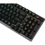 ASUS clavier gaming Noir, Layout États-Unis, ROG RX Red