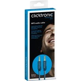 Clicktronic Câble optique Toslink + adaptateur 3,5 mm 3 mètres