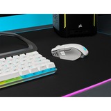 Corsair M65 RGB ULTRA WIRELESS, Souris gaming Blanc/Gris clair, 26,000 DPI, USB | 2,4 GHz | Bluetooth